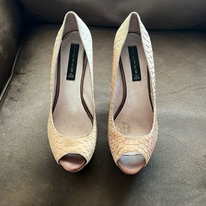 STEVEN by Steve  Madden Peep Tor Platform Shoes